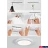 Kép 1/11 - Paulmann 95389 LED Recessed panel mennyezeti lámpa, fehér, 4000K természetes fehér, beépített LED, 1800 lm, IP20
