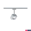 Kép 1/5 - Paulmann 95510 URail Cube sínes LED spotlámpa, beépített LED , 8W, 520 lm, 2700K melegfehér, matt króm, fényerőszabályozható 