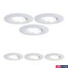 Kép 1/5 - Paulmann 99935 Calla fürdőszobai beépíthető lámpa, kerek, 3db-os csomag, billenthető, White Switch, fehér, 3000K-6500K változtatható, beépített LED, 550 lm, IP65