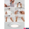 Kép 11/11 - Paulmann 95390 LED Recessed panel mennyezeti lámpa, fehér, 4000K természetes fehér, beépített LED, 2460 lm, IP20