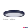 Kép 2/4 - Paulmann 70986 LED Panel Abia mennyezeti lámpa, kék, 2700K melegfehér, 2.200 lm, IP20