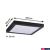 Kép 2/7 - Paulmann 71026 LED Panel Abia mennyezeti lámpa, fekete, 4000K természetes fehér, 2.000 lm, IP20
