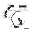 Kép 2/12 - Paulmann 78912 LED Desk FlexBar asztali lámpa, 3-lépéses-dimmelés, fekete, 3000K-6500K változtatható, beépített LED, 1050 lm, IP20