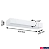 Kép 2/10 - Paulmann 79515 Led wall Lucille fali lámpa, fehér, 2700K melegfehér, 1.000 lm, IP44