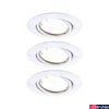 Kép 2/8 - Paulmann 92463 LED Recessed Base Coin spotlámpa, fehér, 3000K melegfehér, 430 lm, IP20
