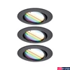 Kép 2/9 - Paulmann 92468 LED Recessed Base Coin spotlámpa, fekete, 3000K-6500K változtatható, 420 lm, IP20