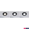 Kép 2/7 - Paulmann 93096 LED Recessed Calla fürdőszobai beépíthető lámpa, kerek, fekete, 3000K-6500K változtatható, 400 lm, IP65