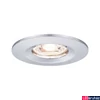 Kép 2/6 - Paulmann 94302 Nova Mini beépíthető lámpa, kerek, fix, króm, 2700K melegfehér, Coin foglalat, 310 lm, IP44