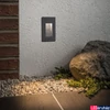 Kép 2/6 - Paulmann 94382 Wall DL kültéri beépíthető lámpa, 103 mmx58 mm, négyzet, fekete, 3000K melegfehér, beépített LED, 500 lm, IP44