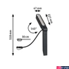 Kép 2/9 - Paulmann 94545 Plug&Shine kültéri leszúrható lámpa, antracit, 3000K melegfehér, 450 lm, IP65