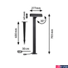 Kép 2/9 - Paulmann 94546 Plug&Shine kültéri kültéri állólámpa, antracit, 3000K melegfehér, 450 lm, IP65