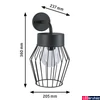 Kép 2/11 - Paulmann 94736 Outdoor Lanka kültéri fali lámpa, antracit, IP44