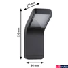 Kép 2/7 - Paulmann 94744 Outdoor Kulma kültéri fali lámpa, antracit, 3000K melegfehér, 520 lm, IP44