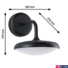 Kép 2/8 - Paulmann 94758 Outdoor Nostro kültéri fali lámpa, antracit, 3000K melegfehér, 900 lm, IP44