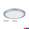 Kép 3/7 - Paulmann 70990 LED Panel Atria Shine mennyezeti lámpa, króm, 3000K melegfehér, 850 lm, IP20