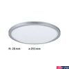 Kép 3/7 - Paulmann 70991 LED Panel Atria Shine mennyezeti lámpa, króm, 3000K melegfehér, 1.600 lm, IP20