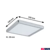 Kép 3/7 - Paulmann 70993 LED Panel Atria Shine mennyezeti lámpa, króm, 3000K melegfehér, 900 lm, IP20