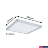 Kép 3/7 - Paulmann 70994 LED Panel Atria Shine mennyezeti lámpa, króm, 3000K melegfehér, 1.600 lm, IP20