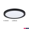 Kép 3/7 - Paulmann 70997 LED Panel Atria Shine mennyezeti lámpa, fekete, 3000K melegfehér, 850 lm, IP20