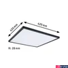 Kép 3/7 - Paulmann 71002 LED Panel Atria Shine mennyezeti lámpa, 3-lépéses-dimmelés, fekete, 3000K melegfehér, 2.200 lm, IP20
