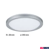 Kép 3/7 - Paulmann 71004 LED Panel Atria Shine mennyezeti lámpa, króm, 4000K természetes fehér, 850 lm, IP20