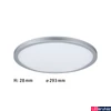 Kép 3/7 - Paulmann 71005 LED Panel Atria Shine mennyezeti lámpa, króm, 4000K természetes fehér, 1.600 lm, IP20