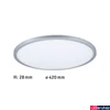 Kép 3/7 - Paulmann 71006 LED Panel Atria Shine mennyezeti lámpa, 3-lépéses-dimmelés, króm, 4000K természetes fehér, 2.300 lm, IP20