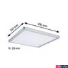 Kép 3/7 - Paulmann 71008 LED Panel Atria Shine mennyezeti lámpa, króm, 4000K természetes fehér, 1.600 lm, IP20