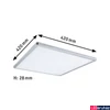Kép 3/7 - Paulmann 71009 LED Panel Atria Shine mennyezeti lámpa, 3-lépéses-dimmelés, króm, 4000K természetes fehér, 2.200 lm, IP20