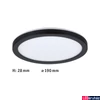 Kép 3/7 - Paulmann 71011 LED Panel Atria Shine mennyezeti lámpa, fekete, 4000K természetes fehér, 850 lm, IP20