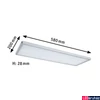 Kép 3/12 - Paulmann 71020 LED Panel Atria Shine mennyezeti lámpa, króm, 4000K természetes fehér, 2.000 lm, IP20