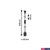 Kép 3/10 - Paulmann 78436 Neordic Tilla függeszték, fekete, E27 foglalat, IP20
