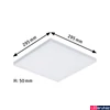 Kép 3/11 - Paulmann 79825 Velora LED panel, négyzet, Tunable White, Zigbee, fehér, 2700K-6500K változtatható, 1.100 lm, IP20