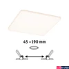 Kép 2/5 - Paulmann 92395 Veluna Varifit LED panel, négyzet, üveg, 3000K melegfehér, beépített LED, 1850 lm, IP44