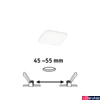 Kép 2/5 - Paulmann 92396 Veluna Varifit LED panel, négyzet, üveg, 4000K természetes fehér, beépített LED, 550 lm, IP44