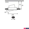 Kép 3/8 - Paulmann 92464 LED Recessed Base Coin spotlámpa, szálcsiszolt, 3000K melegfehér, 430 lm, IP20
