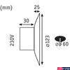 Kép 2/5 - Paulmann 92926 Wall Neordic lábazati fény, fehér, 2700K melegfehér, beépített LED, 180 lm, IP20