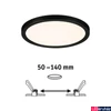 Kép 3/11 - Paulmann 93099 LED Recessed panel Areo VariFit LED panel, fekete, 2000K-4000K változtatható, 1.200 lm, IP44