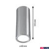 Kép 3/6 - Paulmann 93106 LED Ceiling Barerel mennyezeti lámpa, szálcsiszolt, 2700K melegfehér, 470 lm, IP20