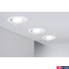 Kép 3/6 - Paulmann 93400 beépíthető lámpa, 90 mmx90 mm, kerek, spotkeret, 10db-os szett, billenthető, fehér, GU10 foglalat, IP20