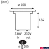 Kép 2/5 - Paulmann 93992 Floor kültéri beépíthető lámpa, 108 mmx108 mm, kerek, talajba süllyeszthető, szálcsiszolt, 3000K melegfehér, GU10 foglalat, 230 lm, IP67