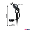 Kép 3/9 - Paulmann 94728 Plug&Shine kültéri leszúrható lámpa, antracit, 2200K ultra-melegfehér, 280 lm, IP67