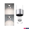 Kép 2/5 - Paulmann 95520 URail Aldan sínre szerelhető függesztett lámpa, kör, beépített LED, 8,5W, 820 lm, 2700K melegfehér, matt króm/fekete, fényerőszabályozható