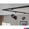 Kép 2/5 - Paulmann 96922 URail Discus sínes LED spotlámpa, beépített LED, 5W, 430 lm, 2700K melegfehér, matt króm/fekete, fényerőszabályozható