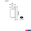 Kép 2/5 - Paulmann 99495 Edge beépíthető lámpa, 80 mmx80 mm, négyzet, króm, 2700K melegfehér, beépített LED, 116 lm, IP20