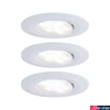 Kép 2/5 - Paulmann 99935 Calla fürdőszobai beépíthető lámpa, kerek, 3db-os csomag, billenthető, White Switch, fehér, 3000K-6500K változtatható, beépített LED, 550 lm, IP65