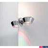 Kép 3/5 - Paulmann 70947 Sabik fali lámpa, forgatható fejjel, színes, irizáló fóliával, króm, 2700K melegfehér, beépített LED, 570 lm, IP44