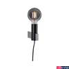 Kép 4/4 - Paulmann 79762 Neordic Aik fali lámpa, bura nélküli, design, fekete, E27 foglalat, IP20