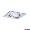 Kép 4/5 - Paulmann 93679 beépíthető lámpa, 84 mmx84 mm, négyzet, billenthető, fényerőszabályozható, alumínium, 2700K melegfehér, Coin foglalat, 425 lm, IP23