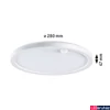 Kép 4/11 - Paulmann 94662 Outdoor Lamina Panel kültéri mennyezeti lámpa, fehér, 3000K melegfehér, 1.200 lm, IP44